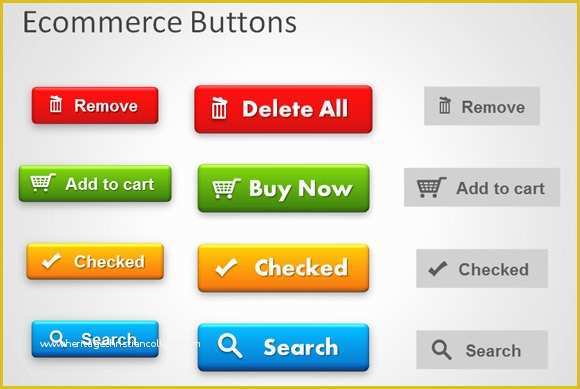 Free button Templates Of Free buttons for Powerpoint Presentations