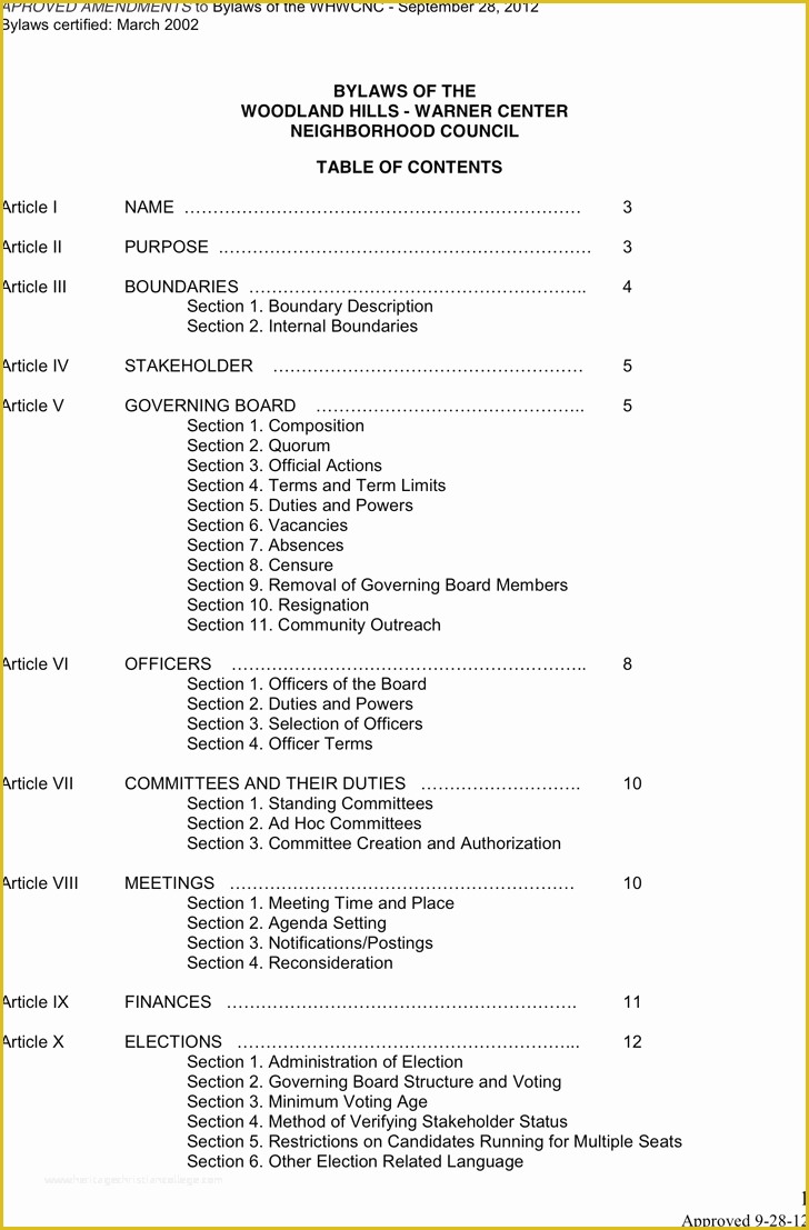 Free bylaws Template Of 27 Of Texas Homeowners association bylaws Template