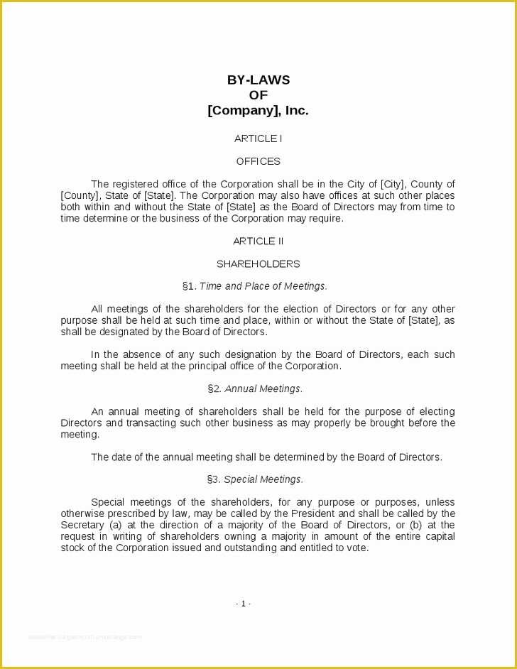 Free bylaws Template Of bylaws format Example Dolapgnetband
