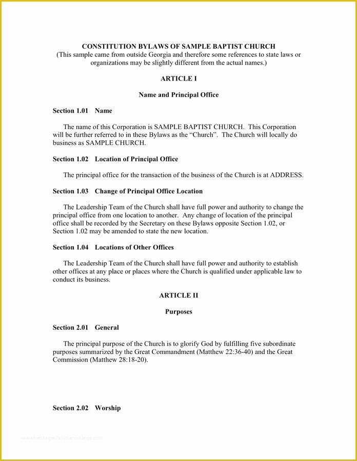 Free bylaws Template Of bylaws Template Printable Word Pdf Free Download