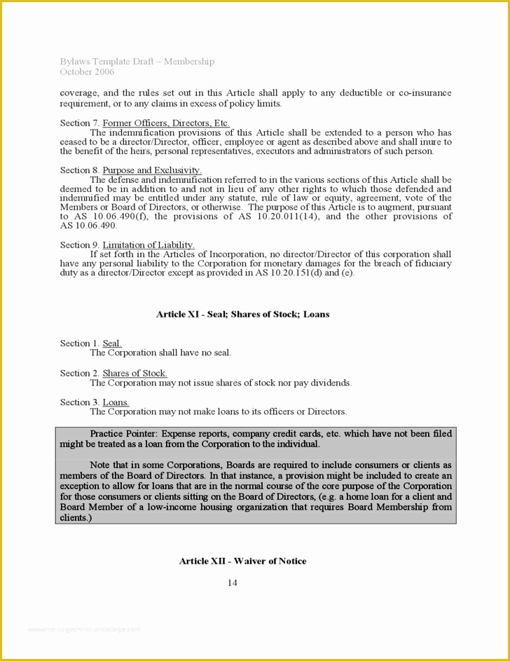 Free bylaws Template Of bylaws Template Sample Free Download