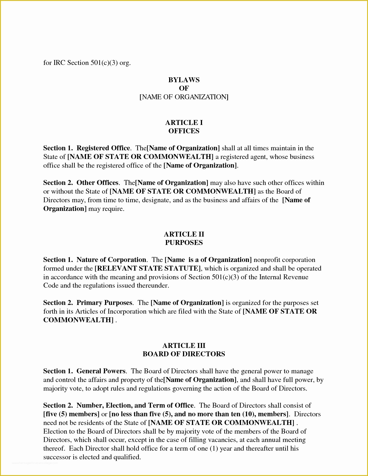 Free bylaws Template Of Club bylaws Template Portablegasgrillweber
