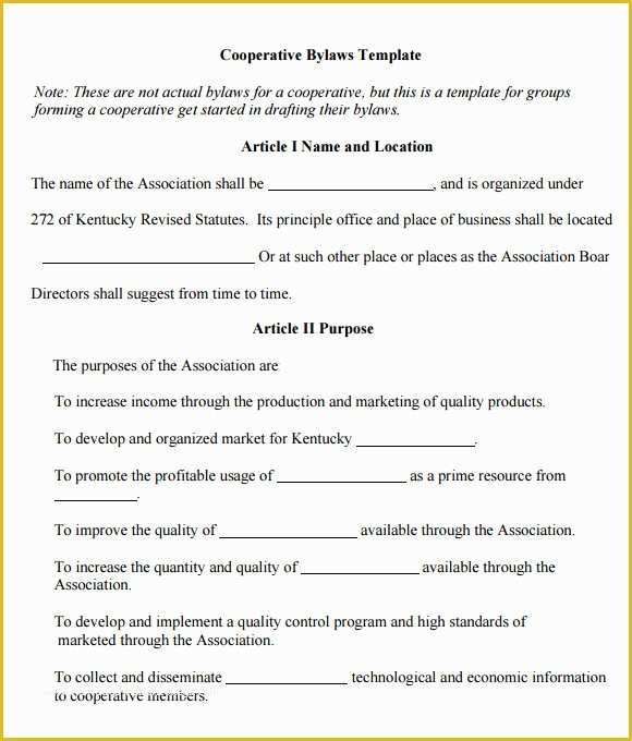 Free bylaws Template Of Sample bylaws Template 8 Free Documents In Pdf