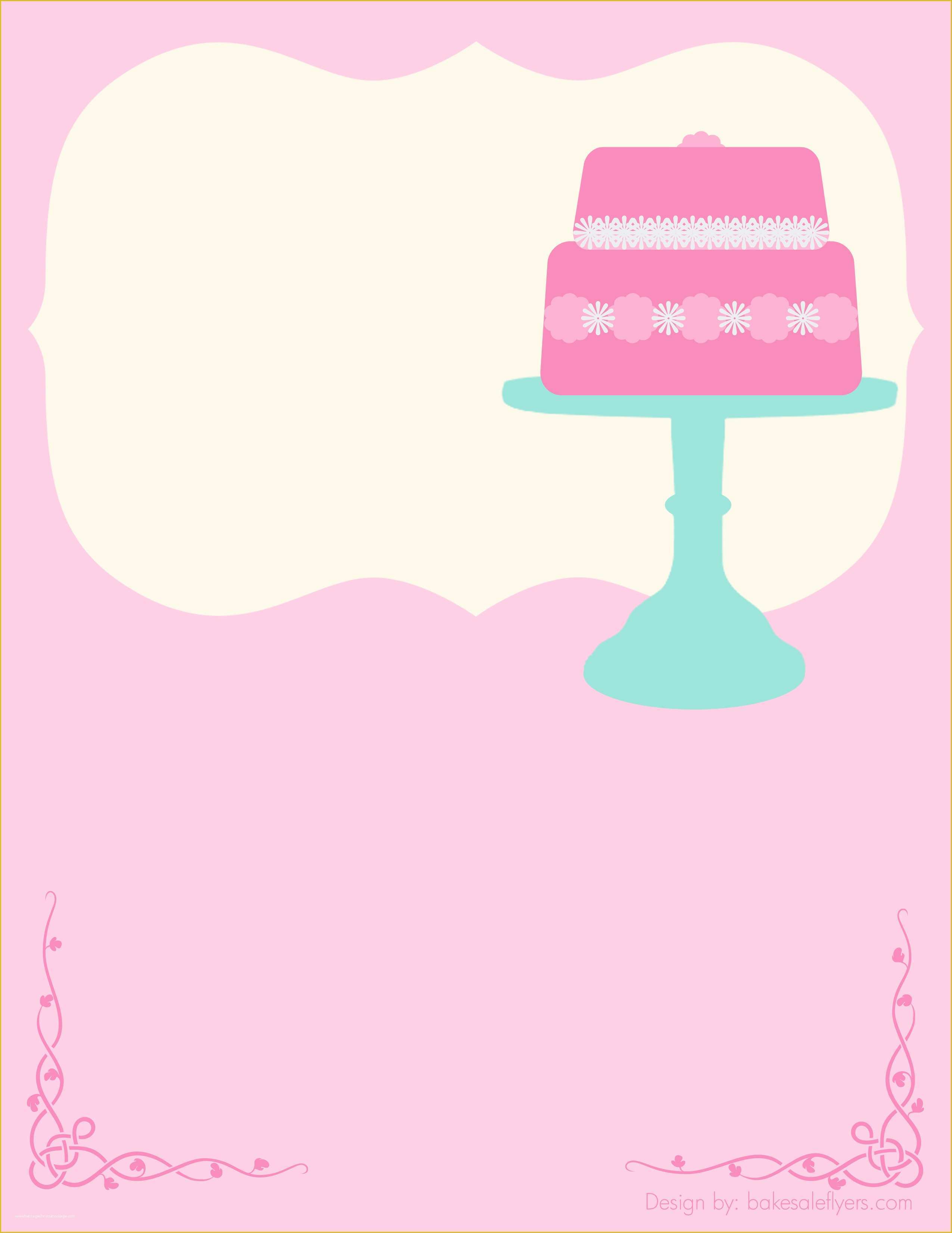 Free Cake Templates Print Of Bake Sale Free Printables and Printables On Pinterest