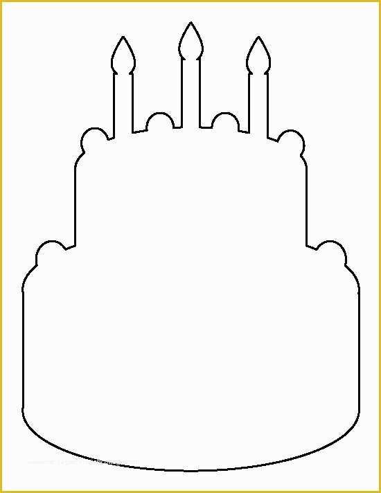 Free Cake Templates Print Of Birthday Cake Pattern Use the Printable Outline for