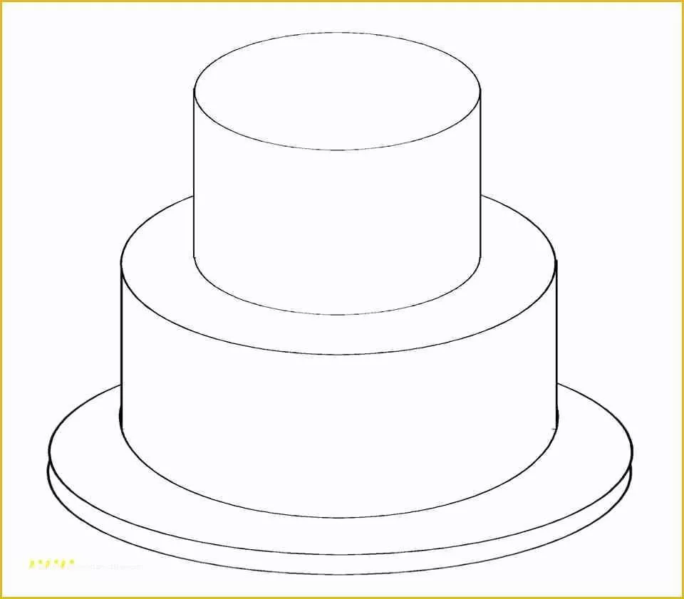 Free Cake Templates Print Of Cake Drawing Template at Getdrawings