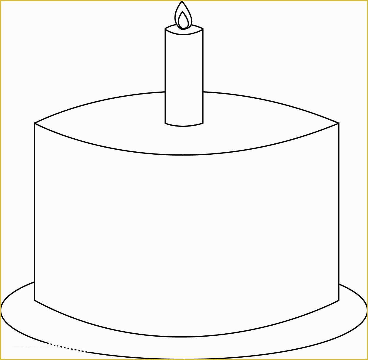 Free Birthday Cake Templates Printable