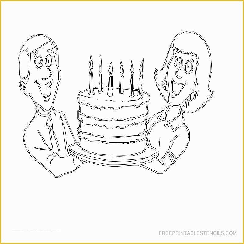 Free Cake Templates Print Of Free Printable Cake Stencils