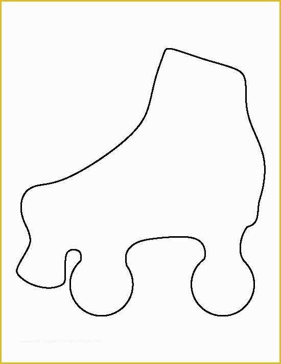 Free Cake Templates Print Of Roller Skates Pattern Use the Printable Outline for