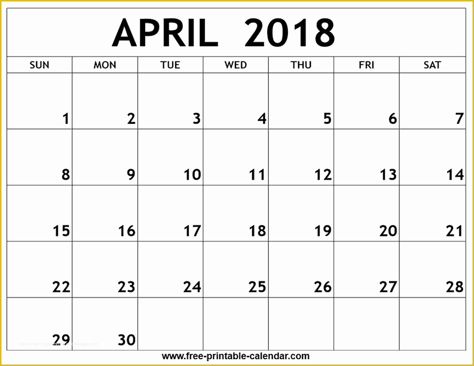 Free Calendar 2018 Template Of 2018 Printable Calendars & Templates Free