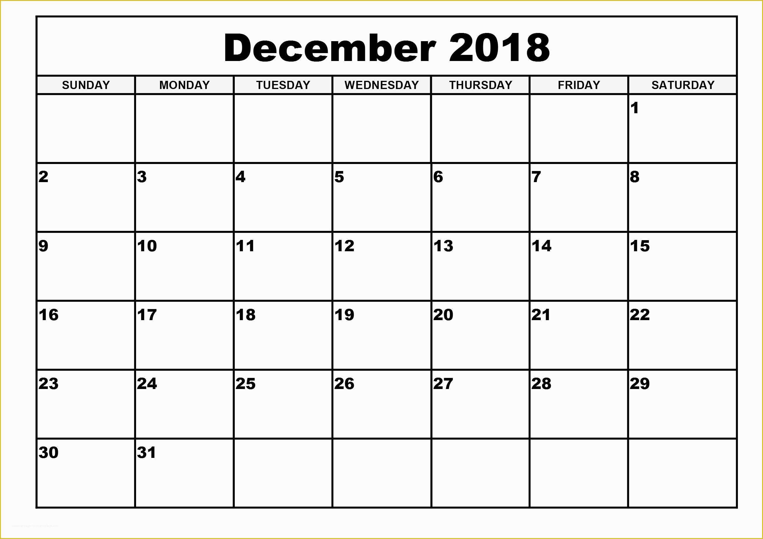 Free Calendar 2018 Template Of Free Printable Calendar 2018 Templates