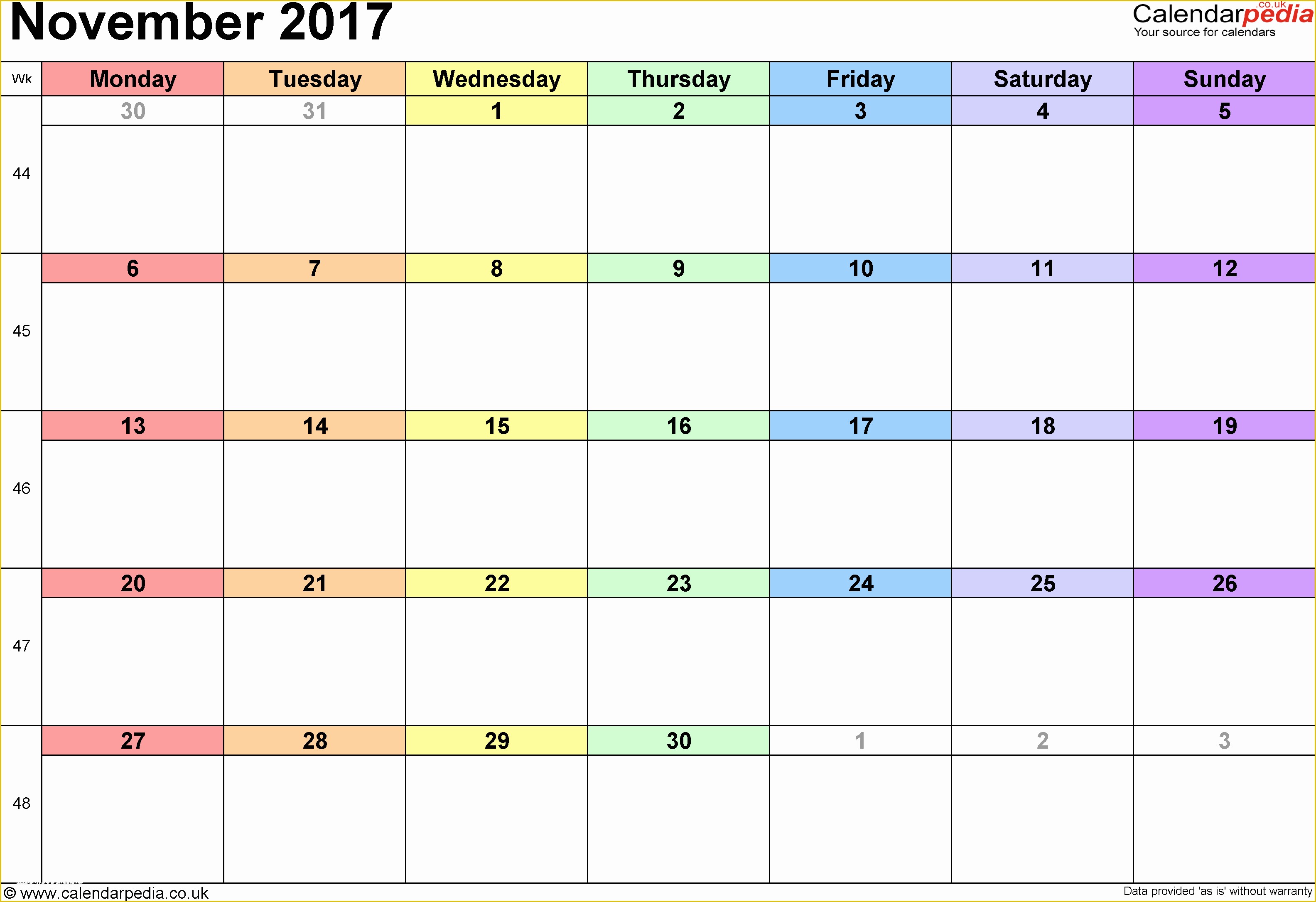 Free Calendar Template 2017 November Of Calendar November 2017 Uk Bank Holidays Excel Pdf Word