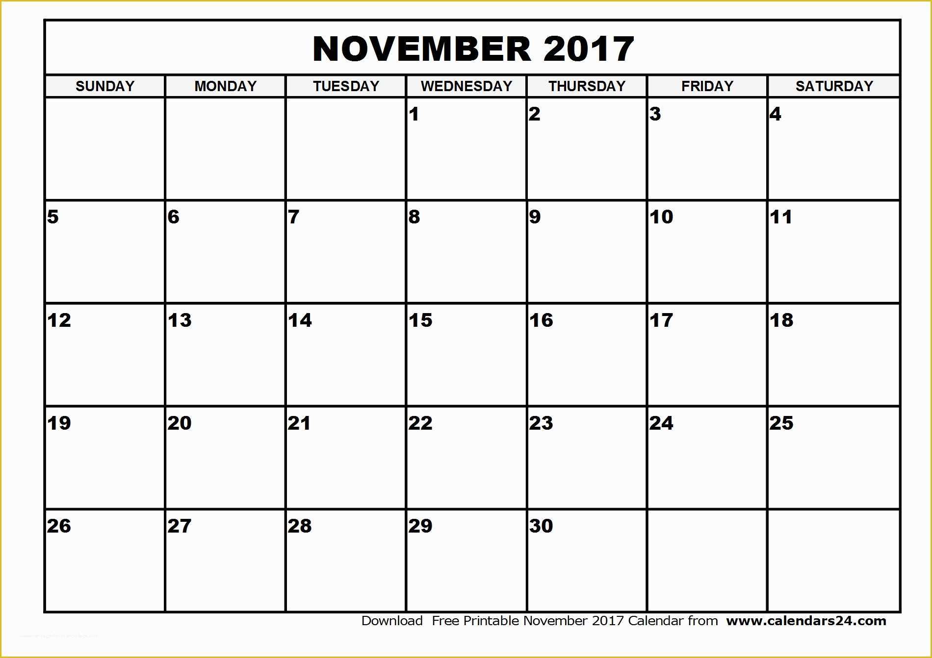 Free Calendar Template 2017 November Of November 2017 Calendar &amp; December 2017 Calendar