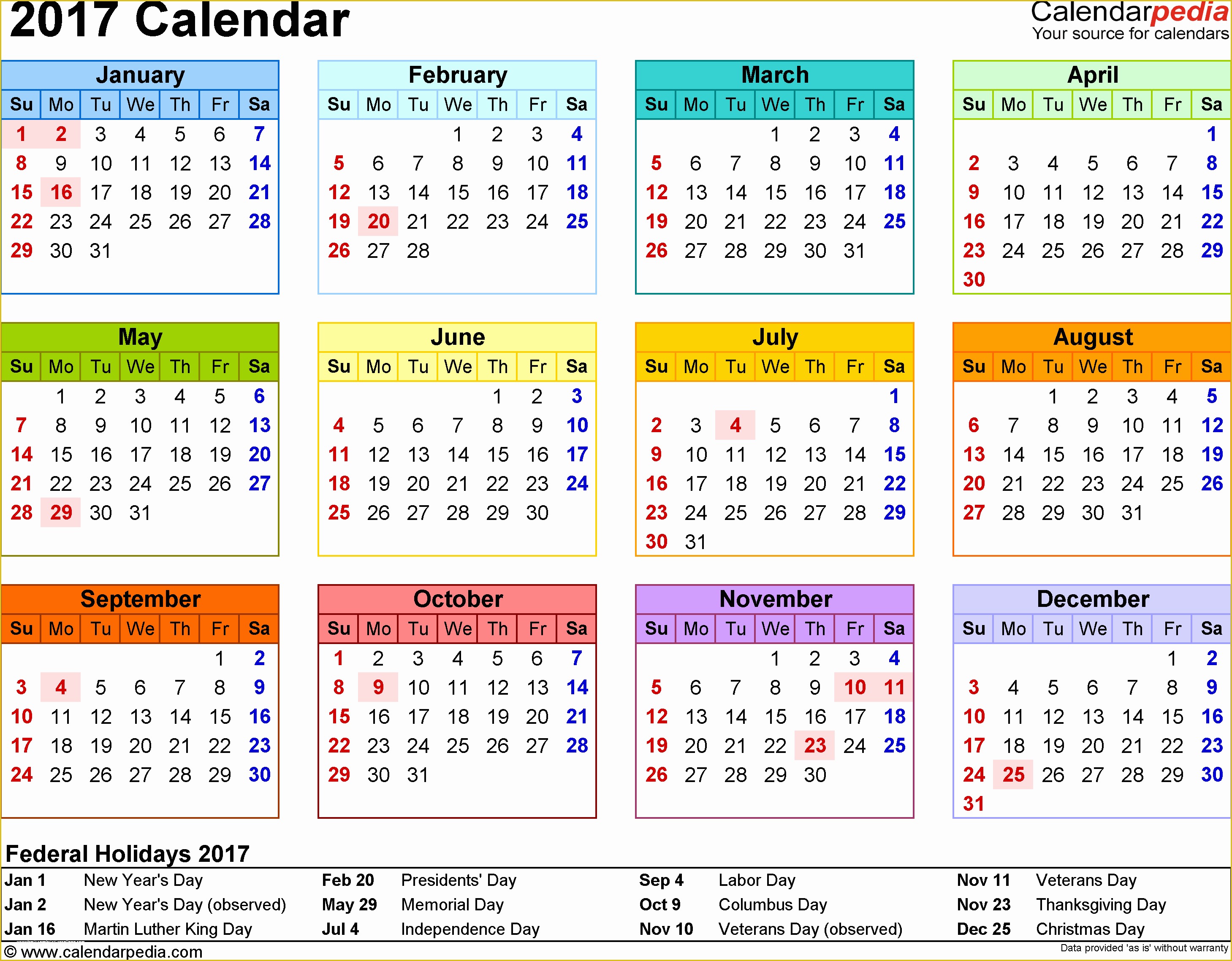 Free Calendar Template 2017 Of 2017 Calendar Pdf 17 Free Printable Calendar Templates