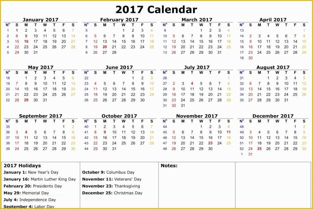 Free Calendar Template 2017 Of 2017 Calendar with Holidays [us Uk Canada]