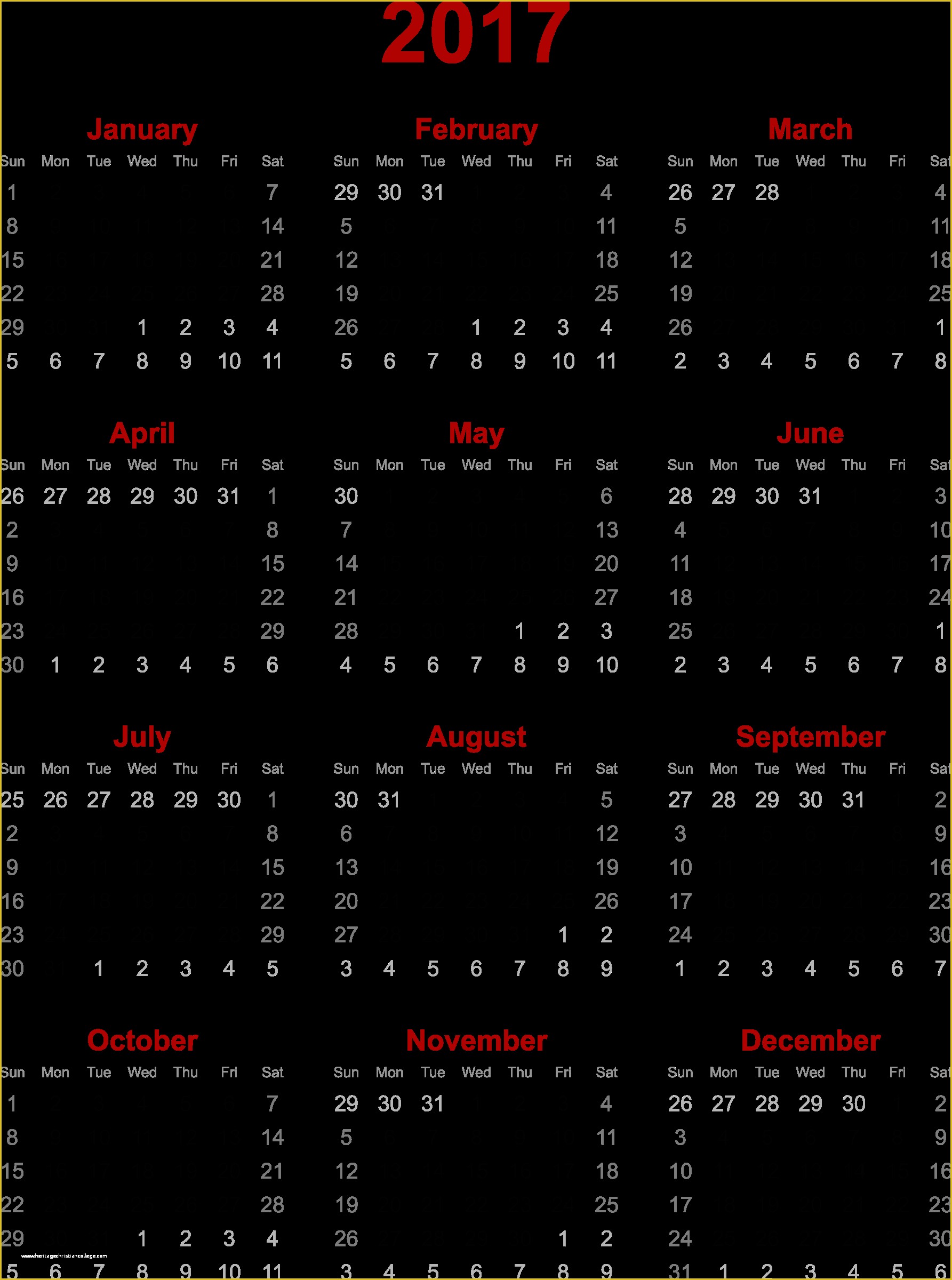 Free Calendar Template 2017 Of Free Printable Calendar Templates 2017