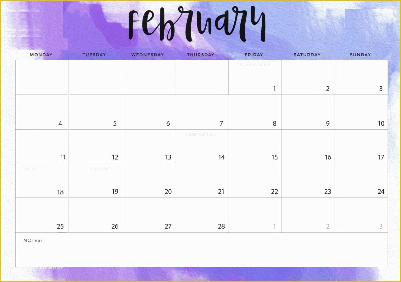 Free Calendar Template 2019 Of February 2019 Printable Calendar Templates Free