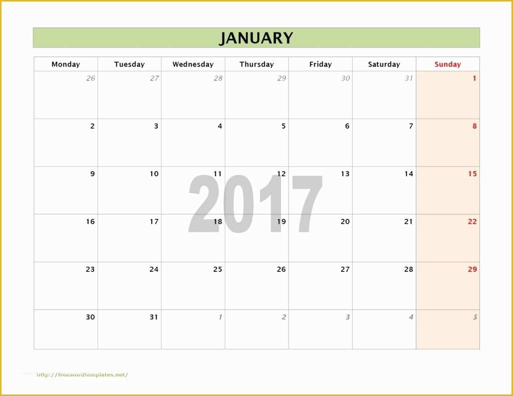 Free Calendar Template Of 2017 Calendar Templates