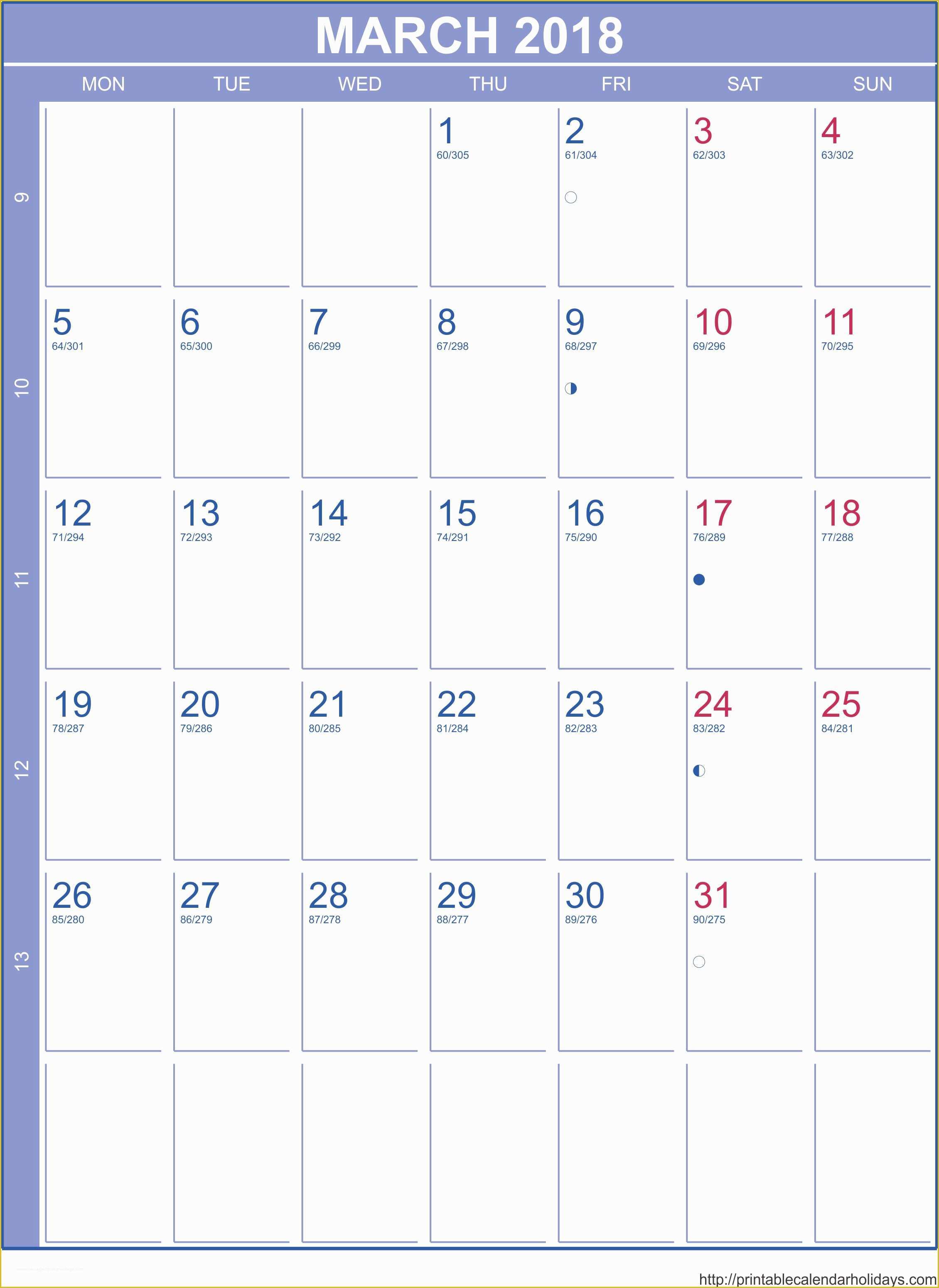 Free Calendar Template Of 2018 Monthly Calendar Template