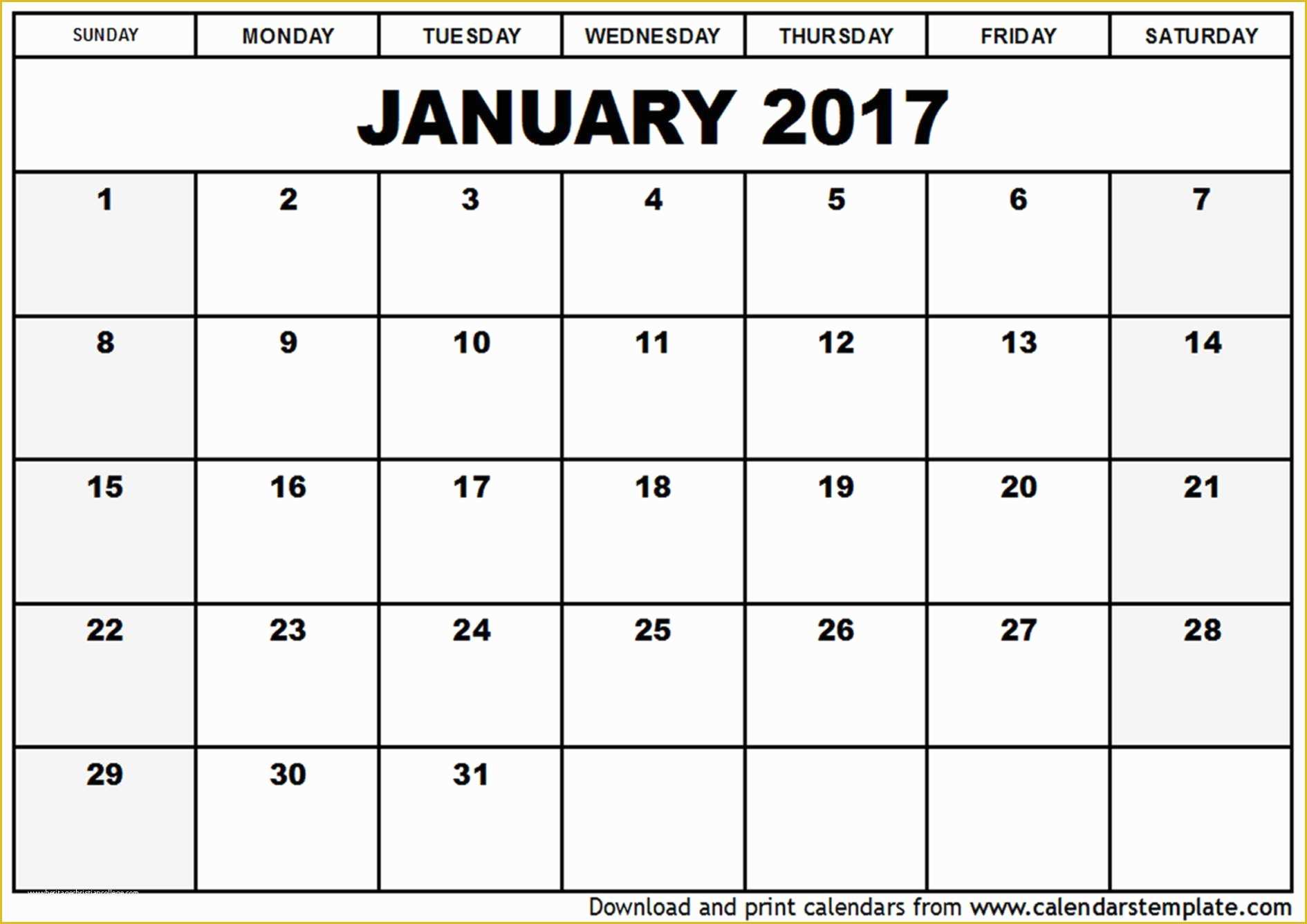 Free Calendar Template Of Free Calendar Template 2017
