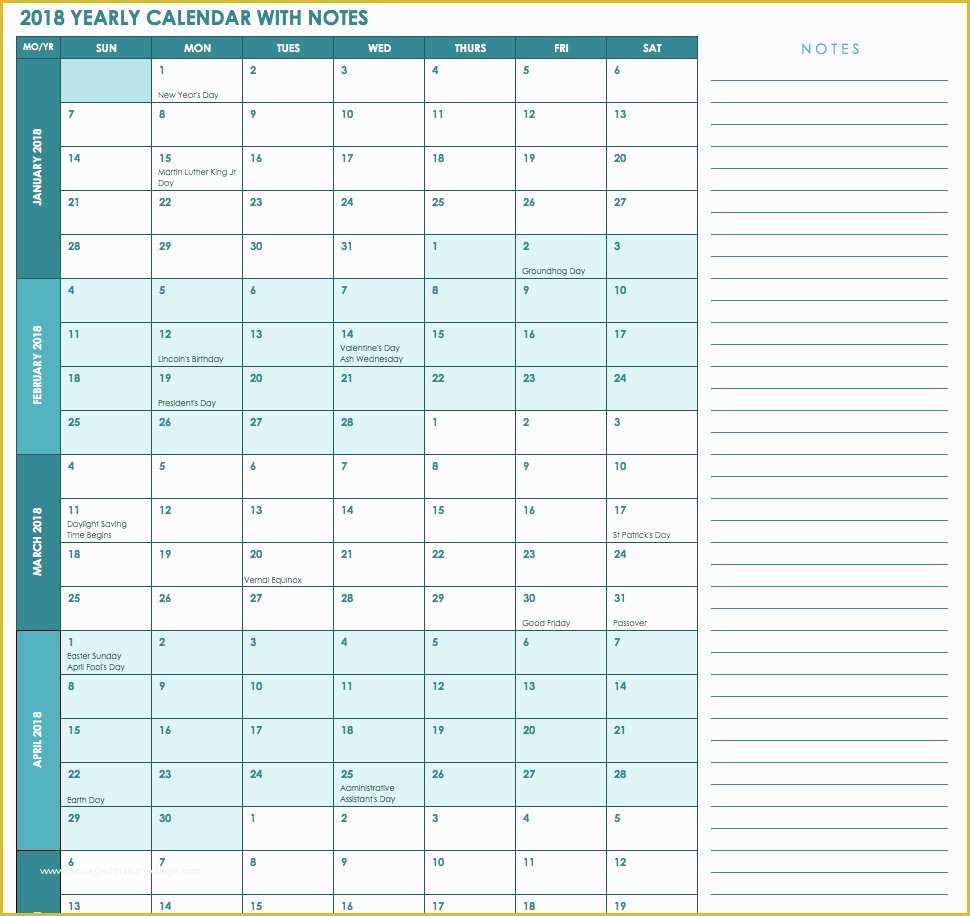 Free Calendar Template Of Free Excel Calendar Templates