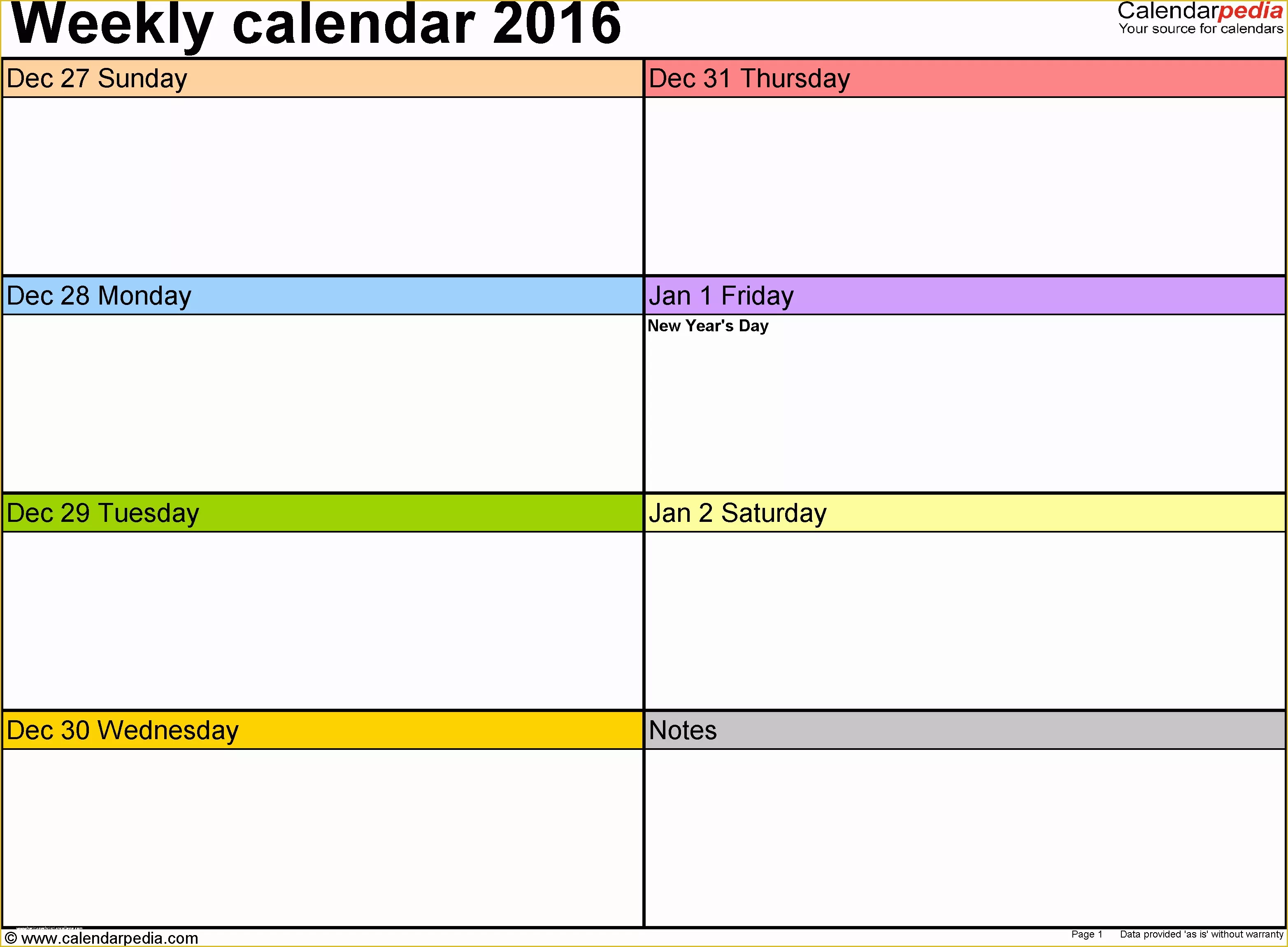 Free Calendar Template Of Weekly Calendar Line