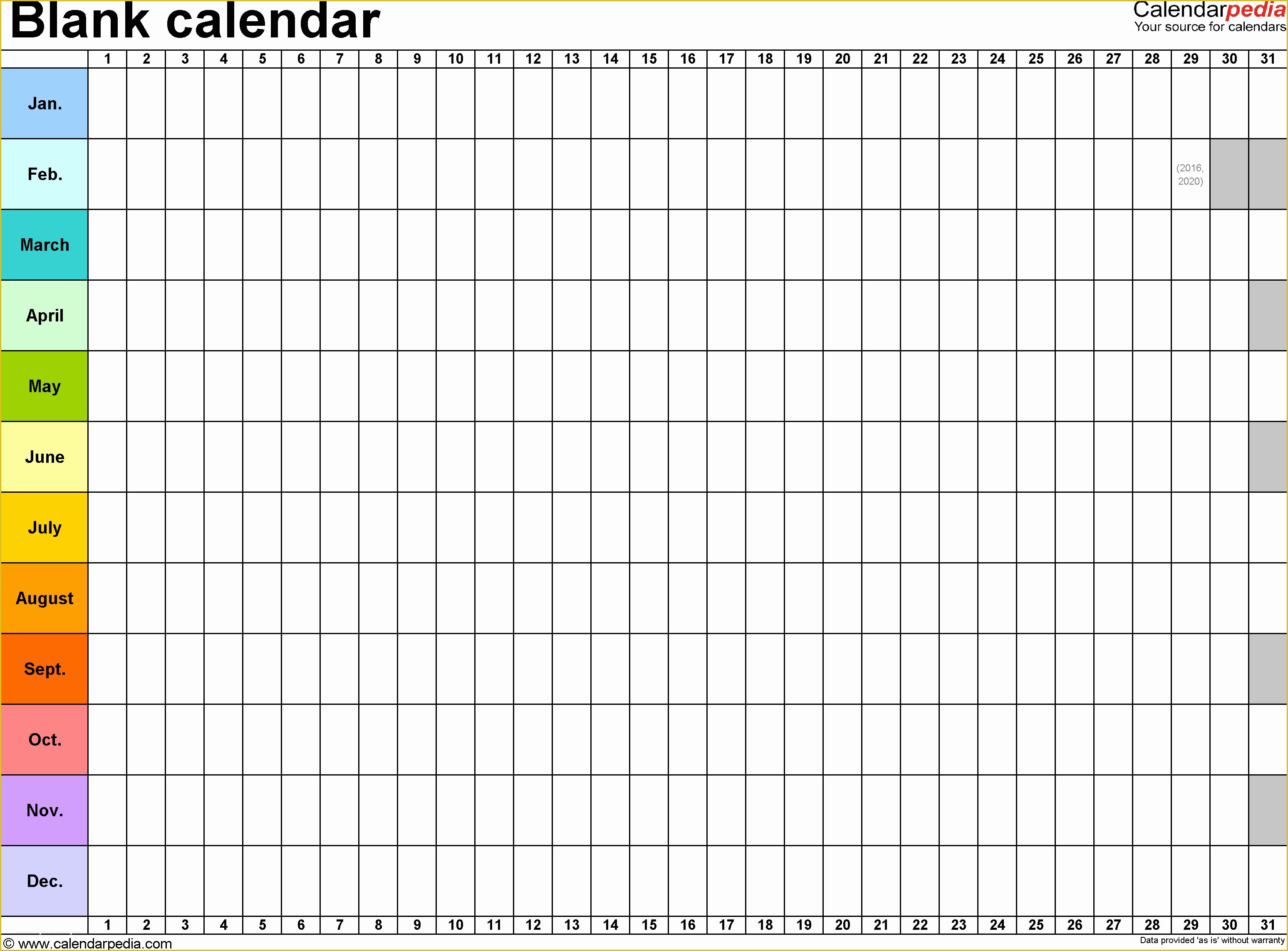 Free Calendar Template Of Yearly Calendar Template