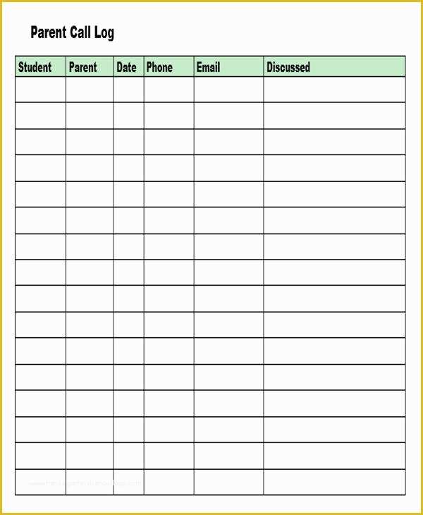 Free Call Log Template Of 10 Phone Call Log Samples & Templates Pdf Doc