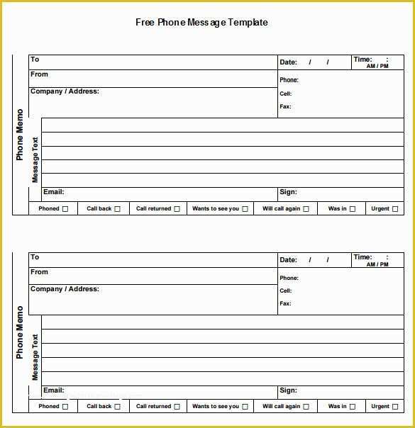 Free Call Log Template Of 21 Phone Message Templates Pdf Doc