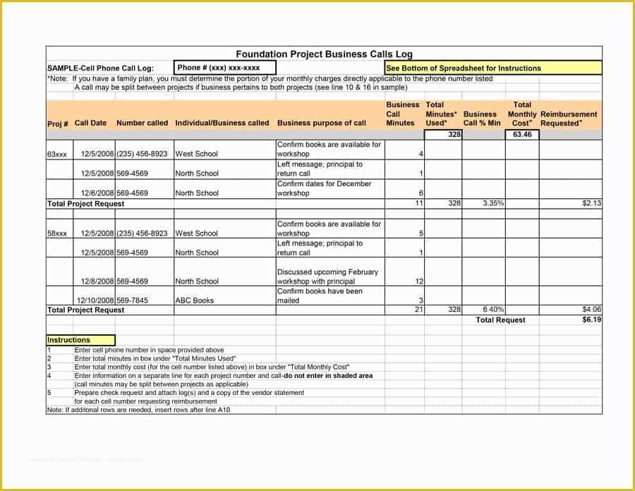 Free Call Log Template Of 40 Printable Call Log Templates In Microsoft Word and Excel