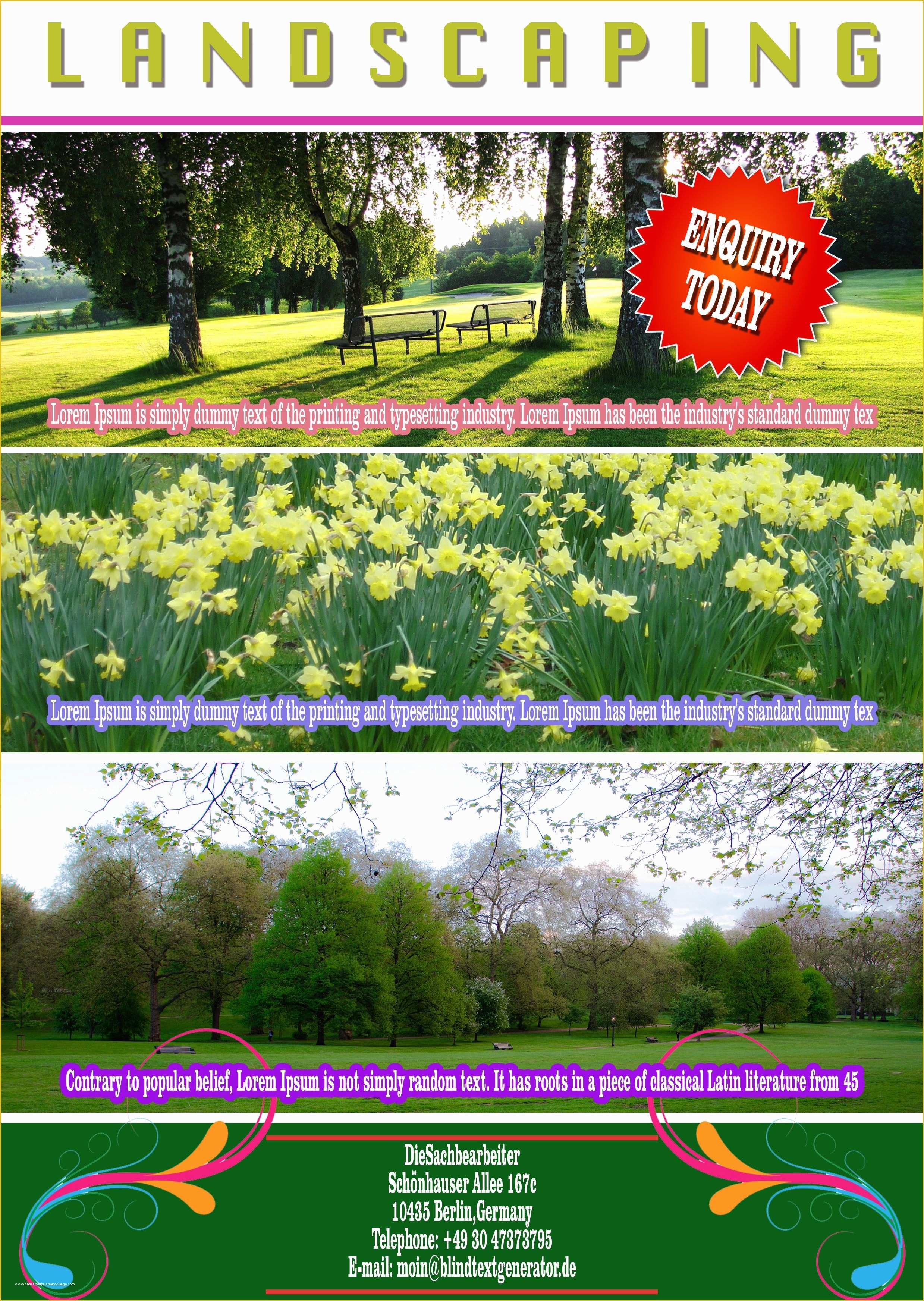 Free Call to Action Templates Of Free Landscaping Flyer Templates to Power Lawn Care