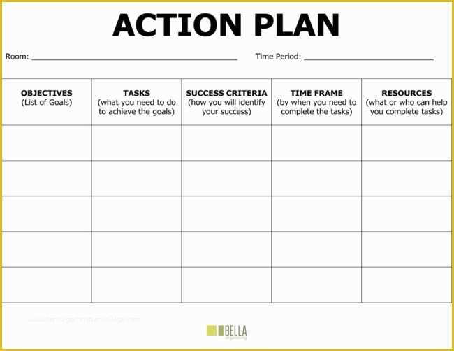 Free Call to Action Templates Of Stunning General Action Plan Template Word Examples Thogati
