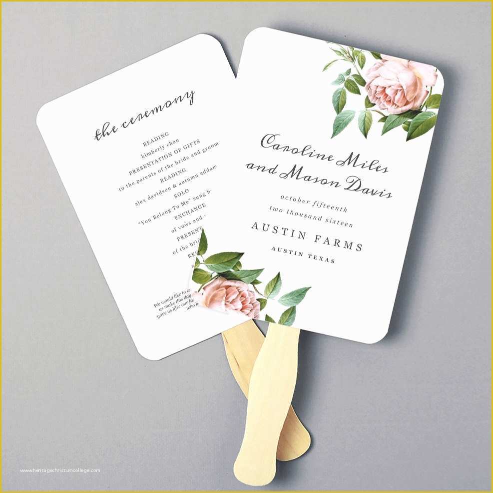 Free Calla Lily Wedding Program Templates Of Printable Fan Program Fan Program Template Wedding Fan