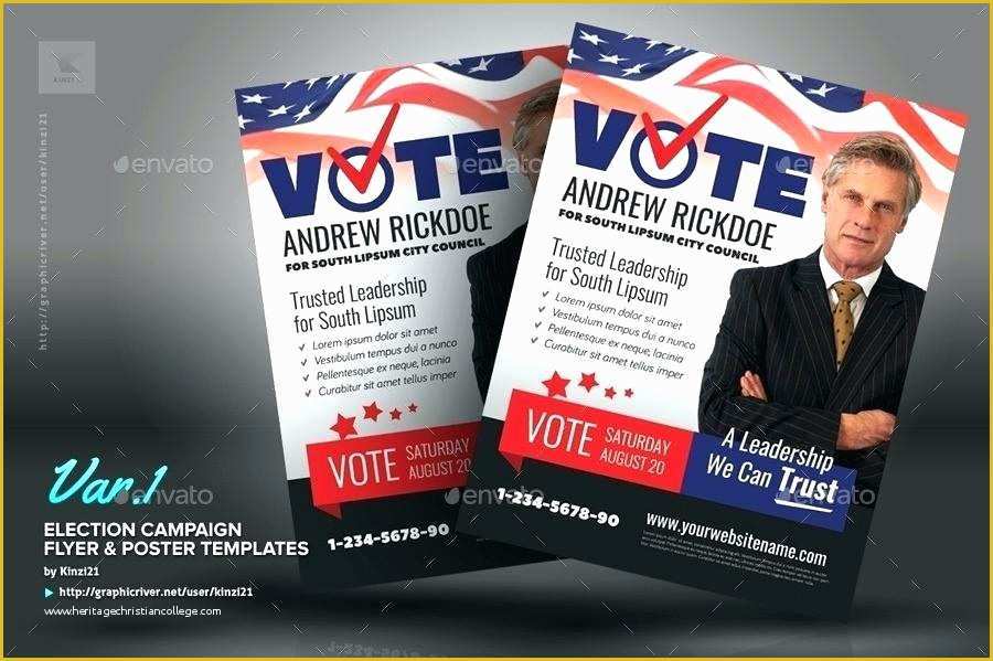 Free Campaign Brochure Templates Of Campaign Flyer Template Free Election Brochure for Church