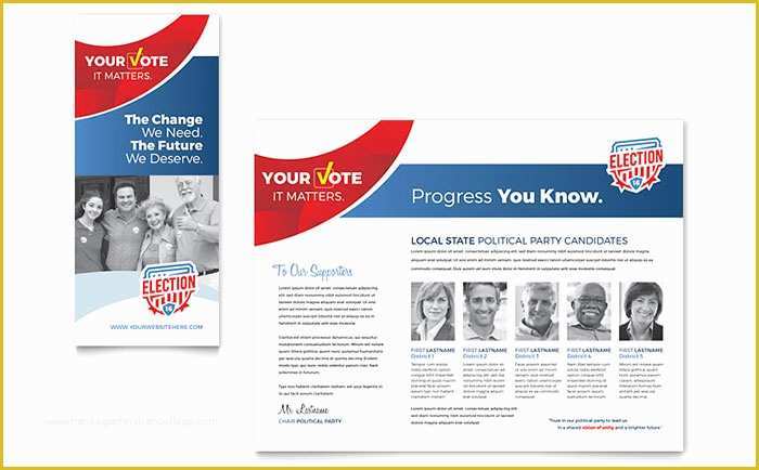 Free Campaign Brochure Templates Of Election Brochure Template Word & Publisher