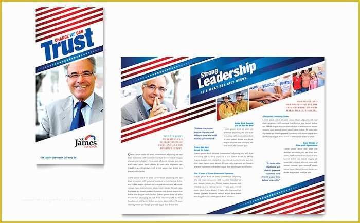 Free Campaign Brochure Templates Of Political Campaign Tri Fold Brochure Template Design