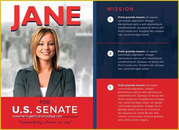 Free Campaign Brochure Templates Of Political Flyer Template 3 by Seraphimchris On