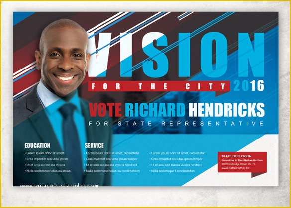 Free Campaign Brochure Templates Of Political Postcard Template – 12 Free Psd Vector Eps Ai