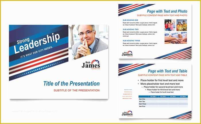 Free Campaign Cards Template Of Political Campaign Powerpoint Presentation Template Design