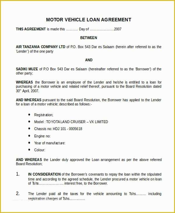 Free Car Loan Agreement Template Of Download Simple Loan Agreement free-car-loan-agreement-template-of-download-simple-loan-agreement