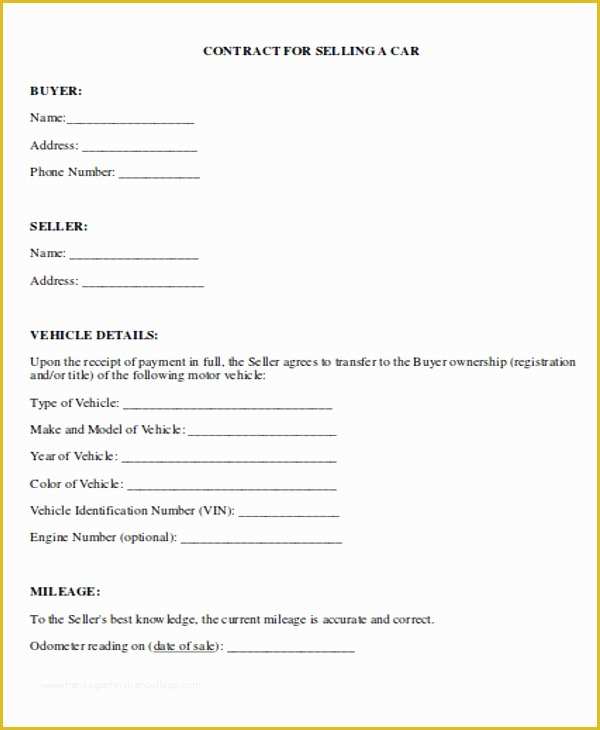 Free Car Loan Agreement Template Of 8 Payment Contract Templates Sample Example format