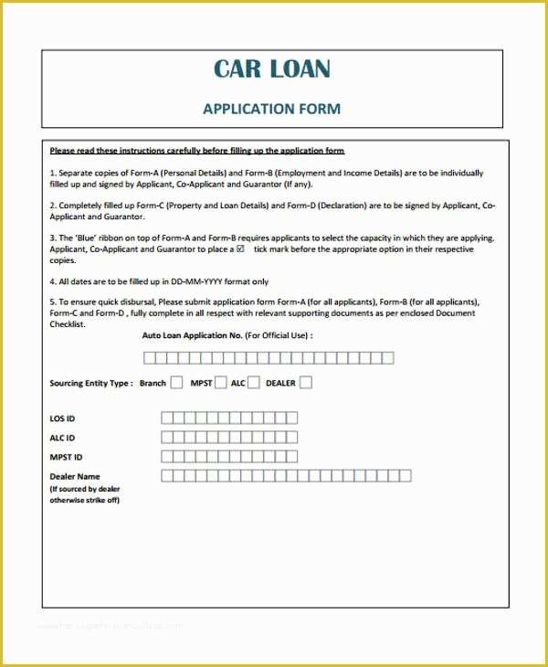Free Car Loan Agreement Template Of Loan Agreement form Example 65 Free Documents In Word Pdf