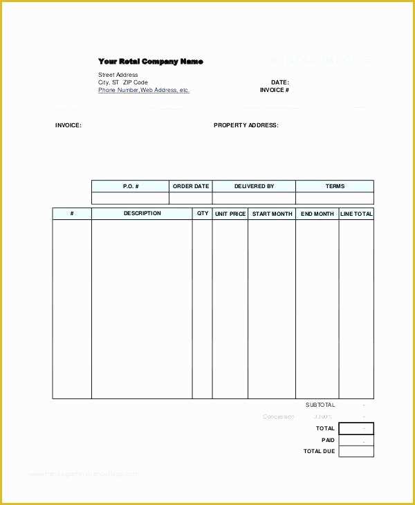 Free Car Rental Invoice Template Excel Of Car Rental Bill format Excel In Word Invoice Template Free