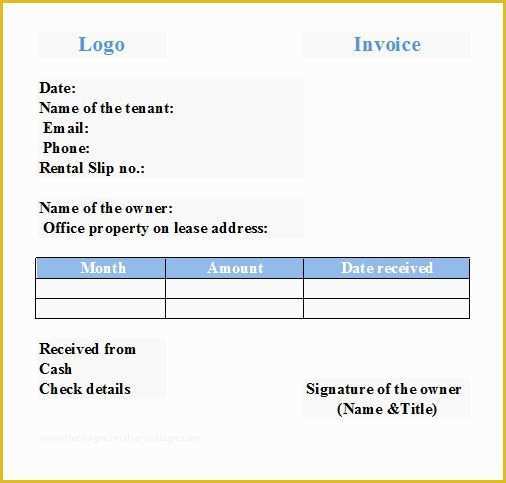 Free Car Rental Invoice Template Excel Of Free House Rental Invoice