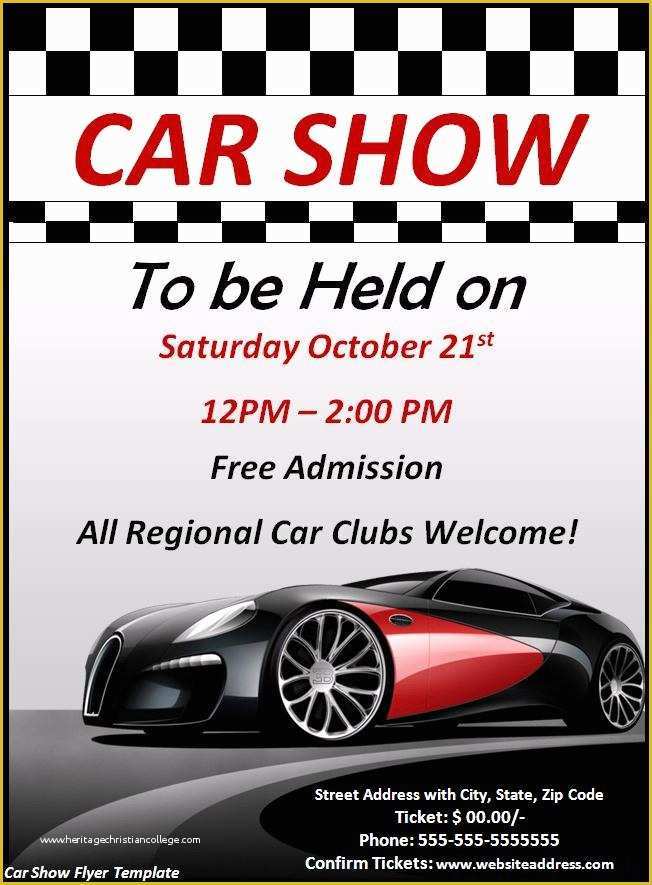 Free Car Show Flyer Template Of 17 Car Show Flyer Template Psd Free Car Show