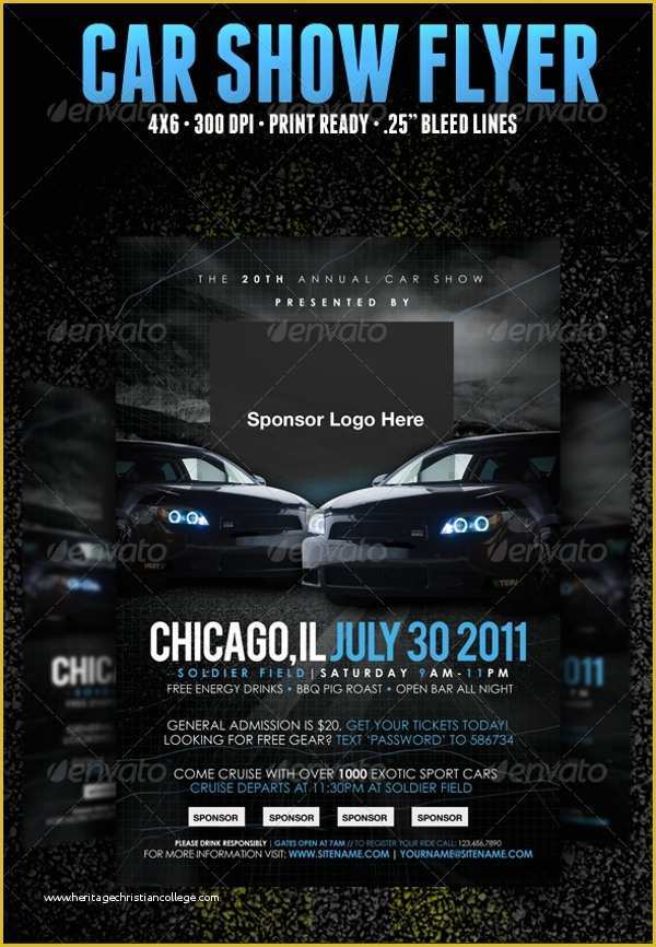 Free Car Show Flyer Template Of 21 Car Show Flyer Templates
