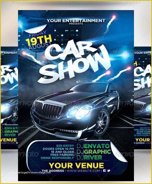 Free Car Show Flyer Template Of 21 Car Show Flyer Templates Psd In Design Ai