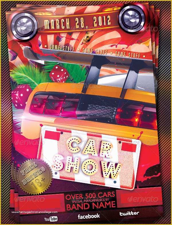 Free Car Show Flyer Template Of 25 Car Show Flyer Templates Free & Premium Download