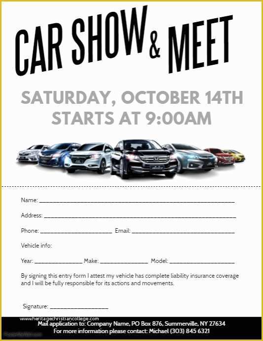 Free Car Show Flyer Template Of Car Show & Meet Flyer Template