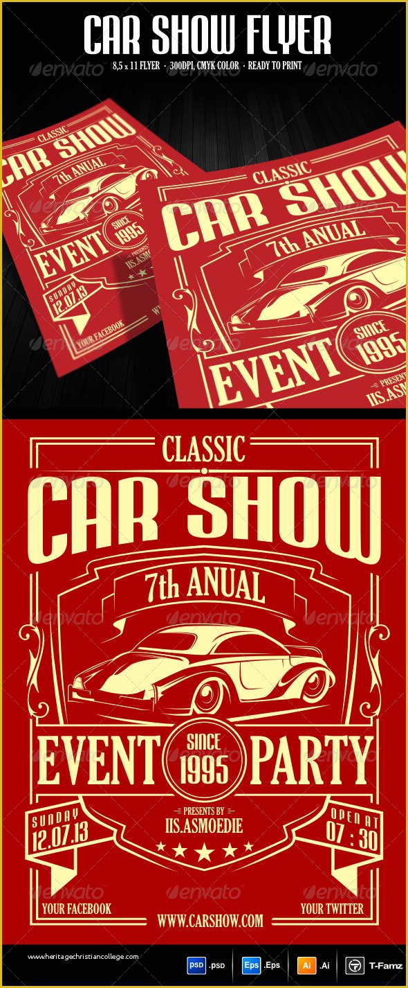 Free Car Show Flyer Template Of Car Show Flyer Template by T Famz